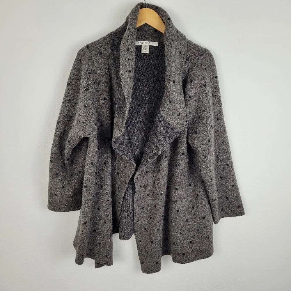 Max Studio wool poka dot cardigan sweater - Picture 10 of 10
